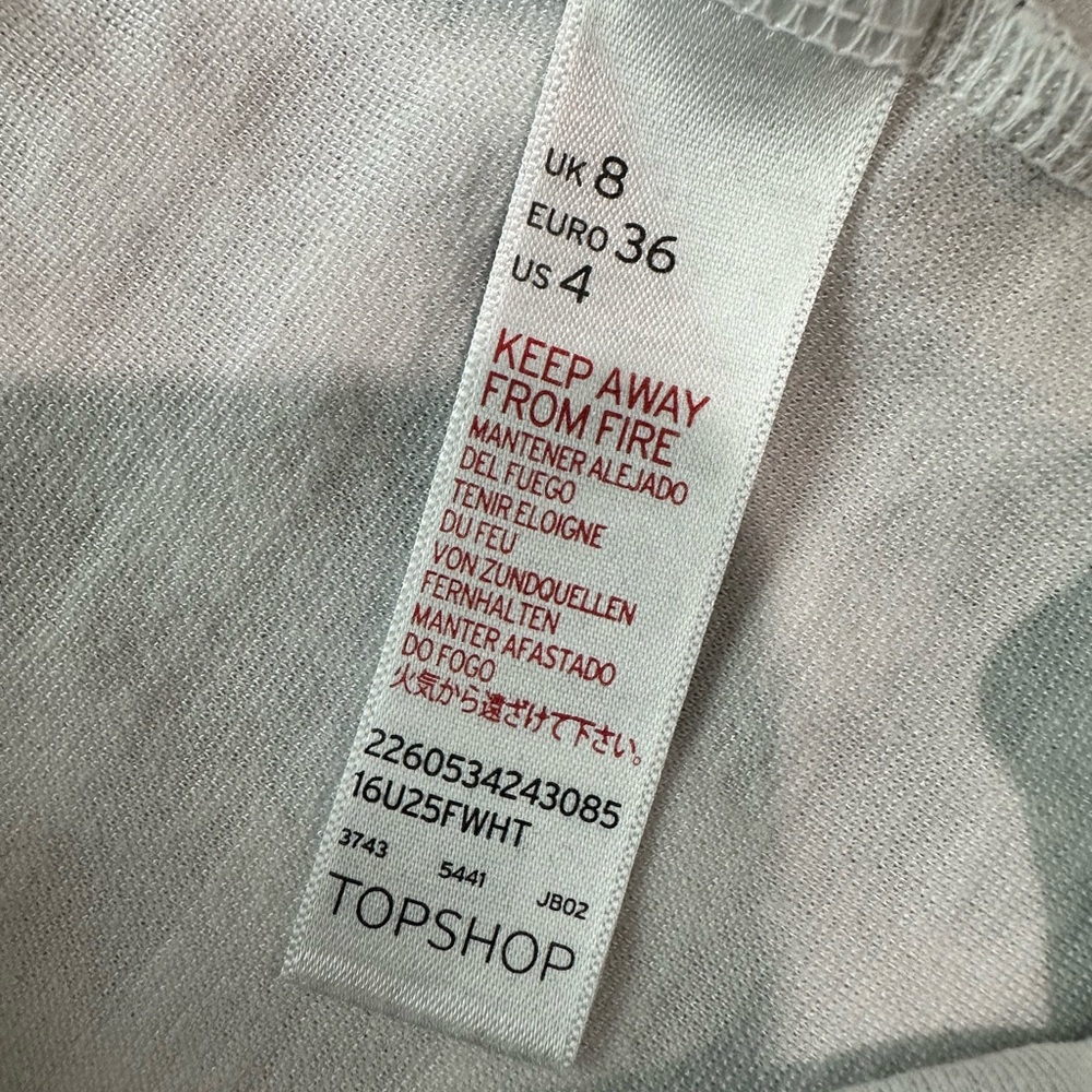 Topshop Buffalo Check Black White Pants/Leggings Size 4 - Picture 11 of 11